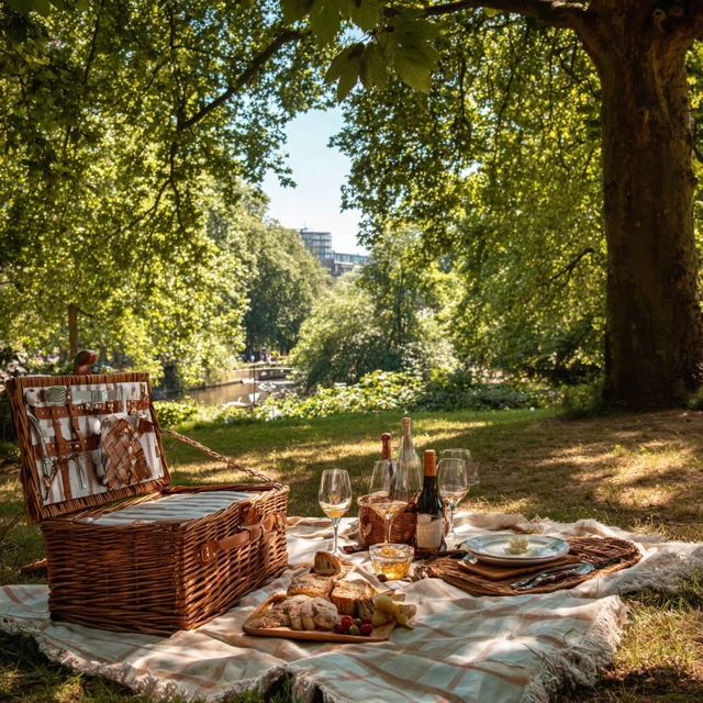 Picknick in het park 