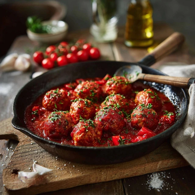 Balletjes in tomatensaus